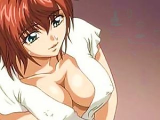 Attractive Anime Girl With Large Breasts Has Sex On A Sofa